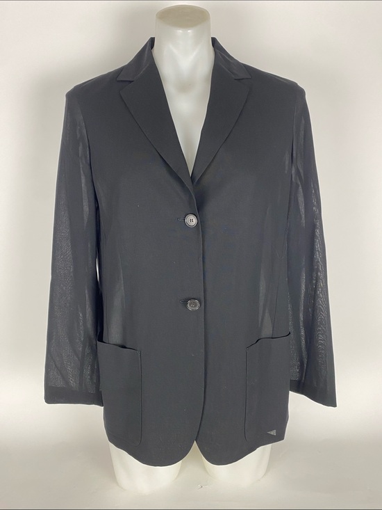 Kiton Jackets & Blazers - Kiton Napoli Gray Wool Unlined Blazer See Thought Fabric Women’s Size 46 EU